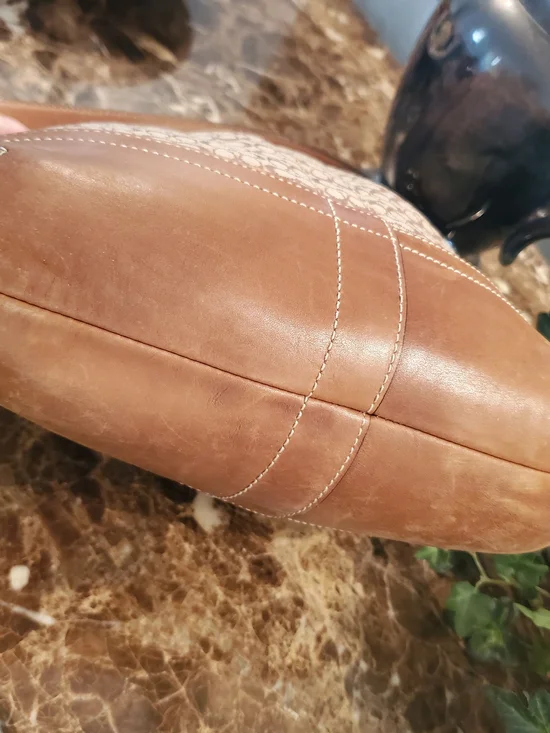 Coach Tan Leather Mini Logo Bag with Silver-tone Hardware - Picture 4 of 11